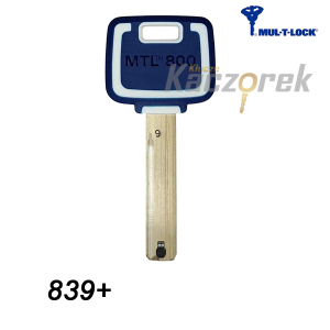 Mul-T-Lock 839+ MTL800 - klucz surowy